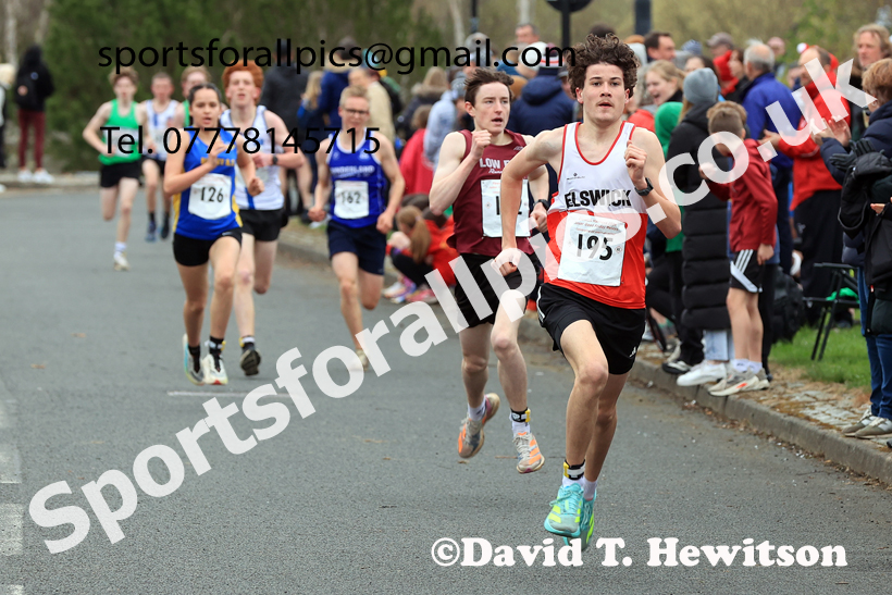 Boys and Girls Under-16s, 2026 Elswick Harriers Good Friday Road Relays and Young Athletes, Newburn,  Newcastle upon Tyne. Photo: David T. Hewitson/Sports for All Pics